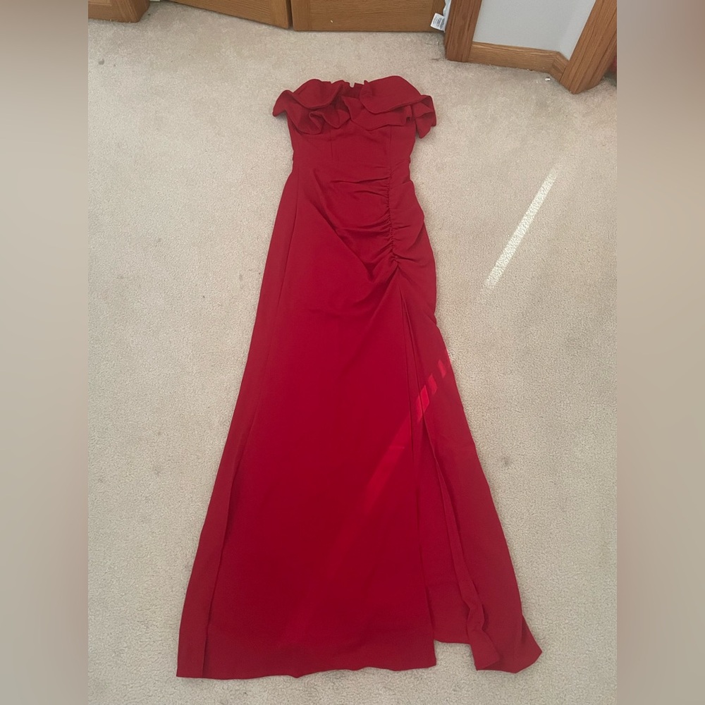 Elegant Red Evening Gown